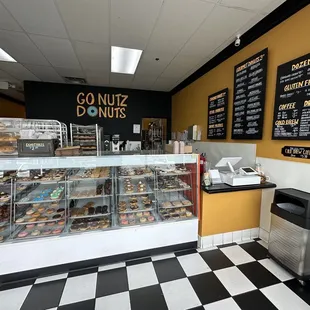 Cashier and donut display area