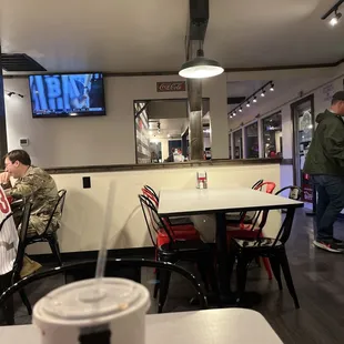 Lobby/dining area.