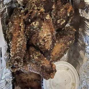 10 piece garlic parm wings