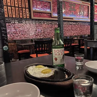 Soju and eggs