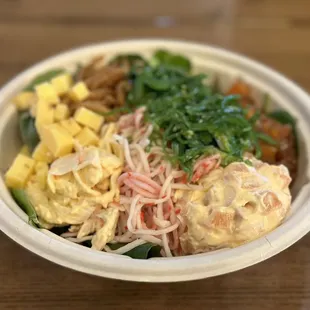 Poke Bowl with 2 Scoops of Protein - not good