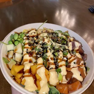 Poke Bowl with 2 Scoops of Protein