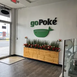 the entrance to go poke
