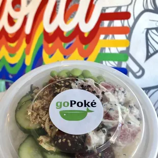 Regular size Poke bowl with Shoyu Ahi &amp; Garlic Ahi