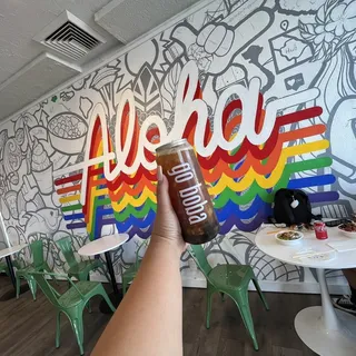 Peach Black Tea w/peach dice