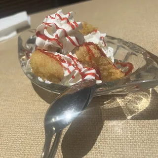 Fried Banana with Ice Cream