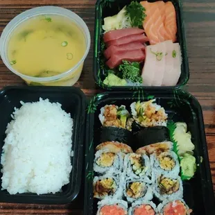 sushi, sashimi, sushi and sashimi, food