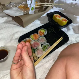 food, sashimi, sushi and sashimi, sushi