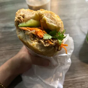 Shredded Chicken Bahn Mi