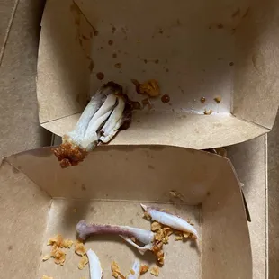 all gone, mild soy garlic and crispy drumettes