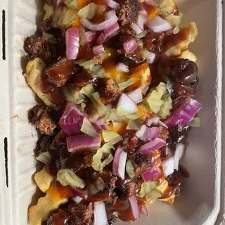 Loaded Cheeze burger fries