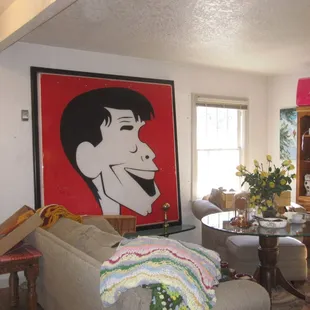 Walked into this room and there was Jerry Lewis staring at me.