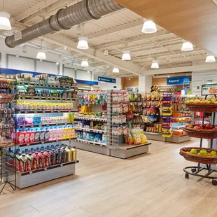 the inside of a grocery store