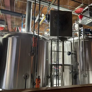Brewery inside the pub.