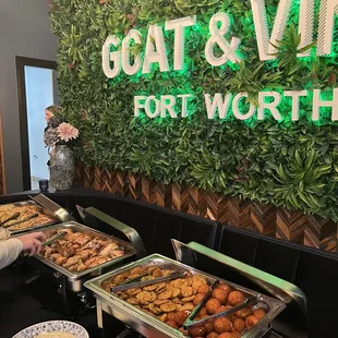 Catering provided for our private event