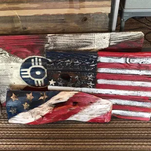 Forth of July and Wichita Flags for sale.