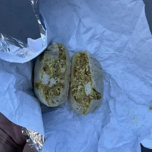 Vegan breakfast burrito