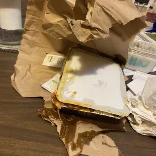 horrible packaging for the lasagna!! Ripped bag and spilled all over the stairs