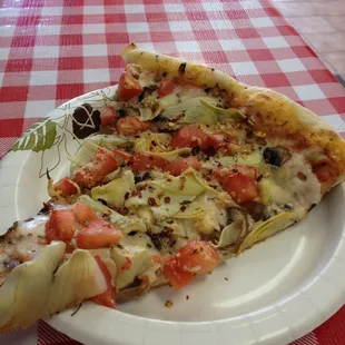 Artichoke and Tomato Pizza