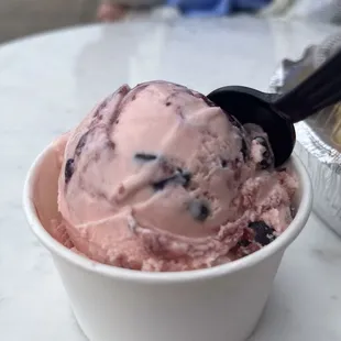 Blueberry Pomegranate ice cream