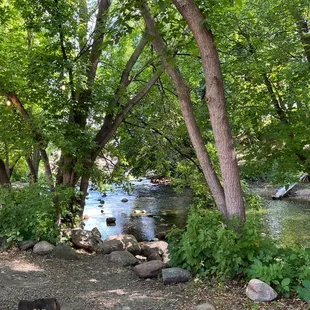 The beautiful steam &amp; waterfall