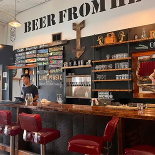 a man behind the bar