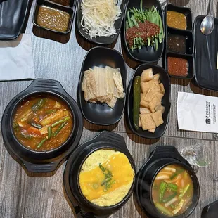 Sides  kimchi stew additional soybean paste stew