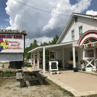 the front of the store