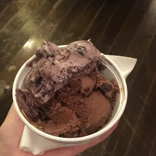 a bowl of ice cream
