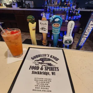 Old Fashioned &amp; menu