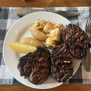 Filet dinner this evening.