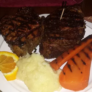 The beef filet. The portion size is INCREDIBLE.