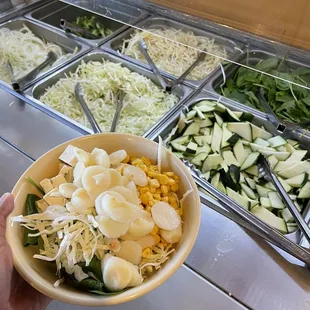 Lots of veggie options