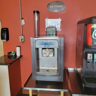 Self-serve vanilla ice cream