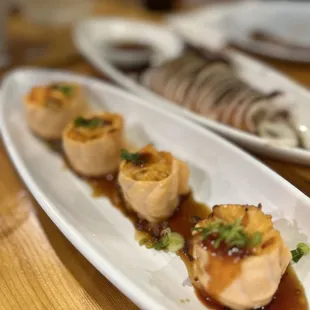 a plate of food on a table