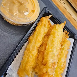 a tray of food on a table