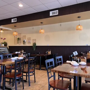 the interior of a restaurant