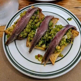 Cetara Anchovy on Sesame Crackers