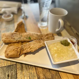 Fish and Jalapeño Grits