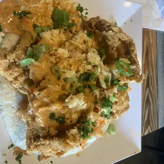 Cajun Creole Lump Fish and Grits