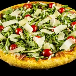 The Divinity Prosciutto, arugula, cherry tomato and Parmesan... Yum!