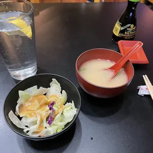 Salad &amp; Miso soup