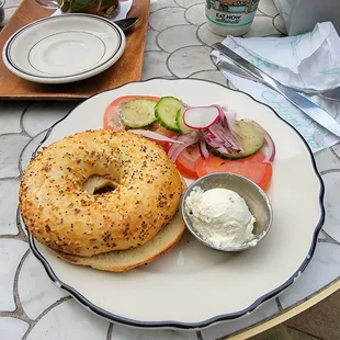 bagel and schmear