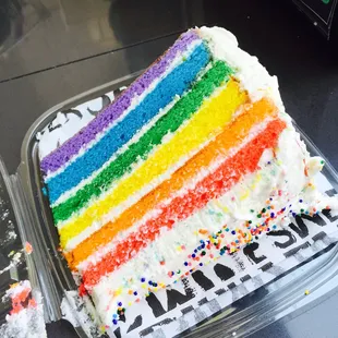 THE rainbow layer cake