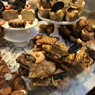 a variety of pastries