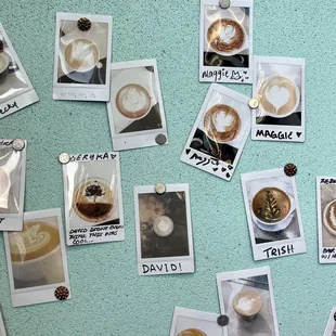 a variety of coffees