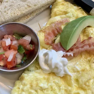 Bacon Avocado Omelette