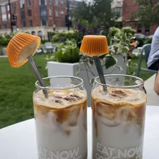 Iced Latte. Look how adorable the presentation is!