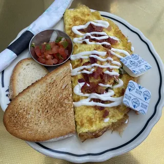 Bacon Avocado Omelette