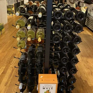 Great wine display!